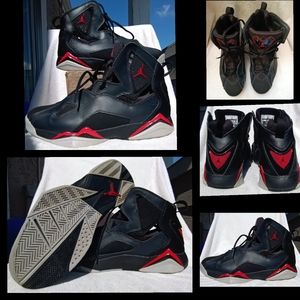 Air Jordan True Flight Mens Black/Gym Red